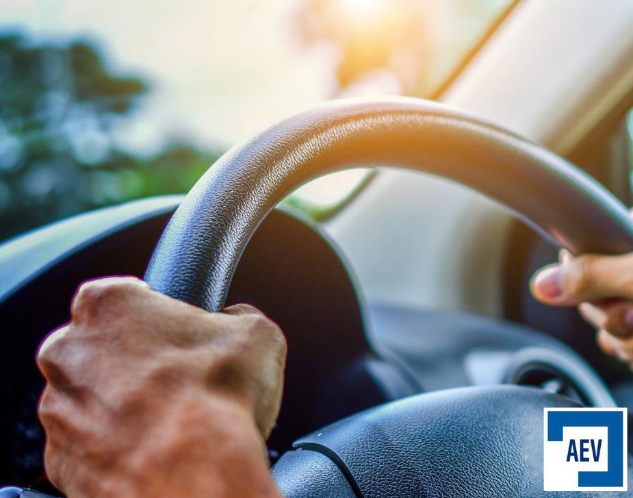Persona conduciendo al volante de un coche