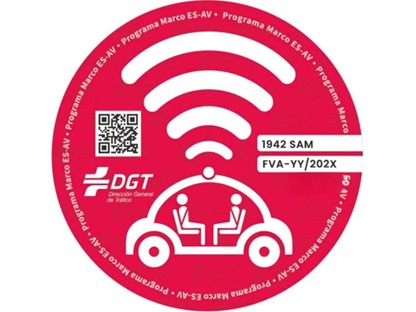 nueva etiqueta roja de la DGT